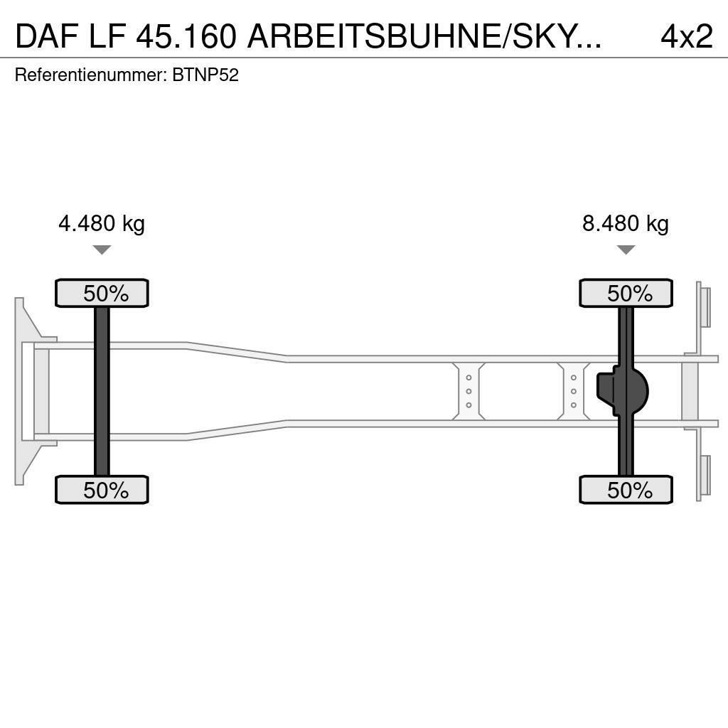 DAF LF 45.160 ARBEITSBUHNE/SKYWORKER/HOOGWERKER!!EURO4 Lastbilmonterede lifte