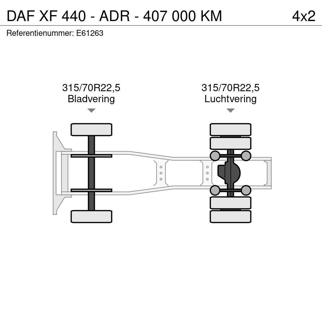 DAF XF 440 - ADR - 407 000 KM Trækkere