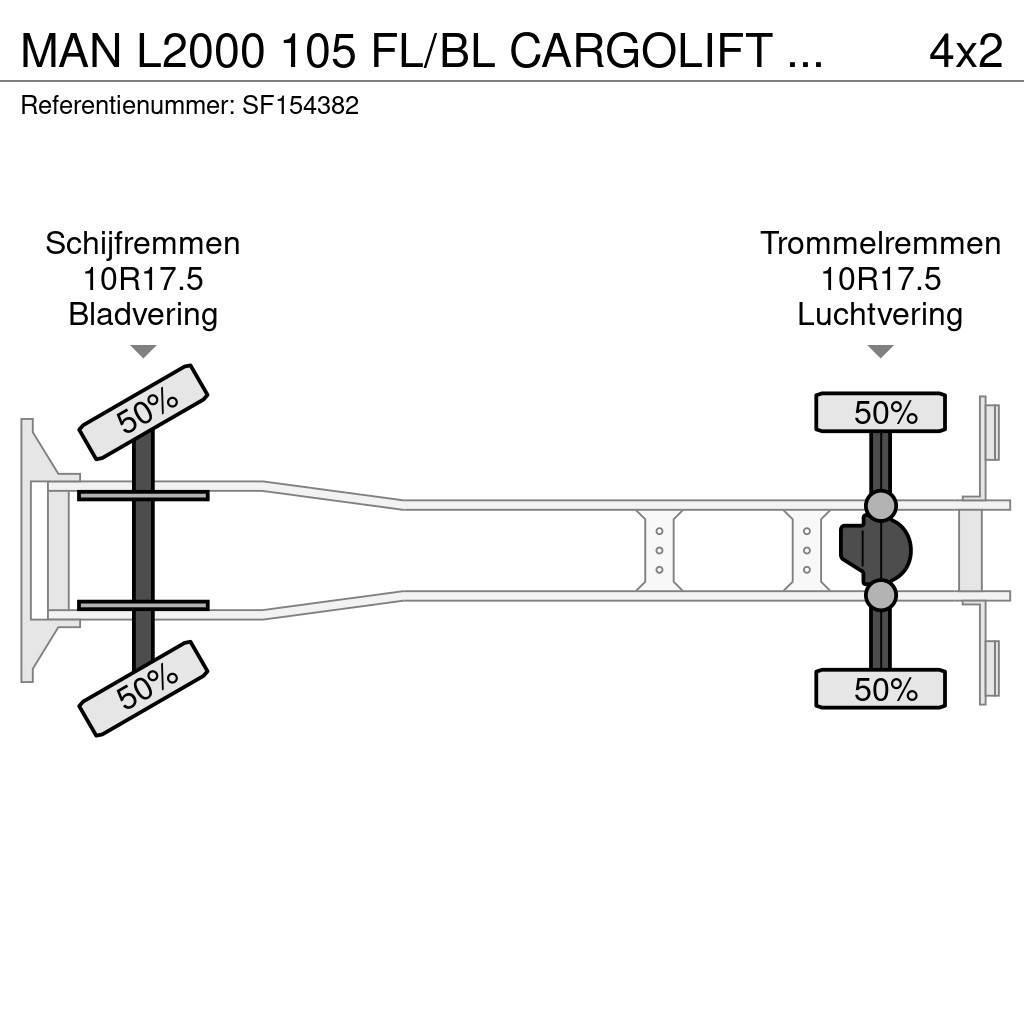 MAN L2000 105 FL/BL CARGOLIFT BAR 1500kg Fast kasse