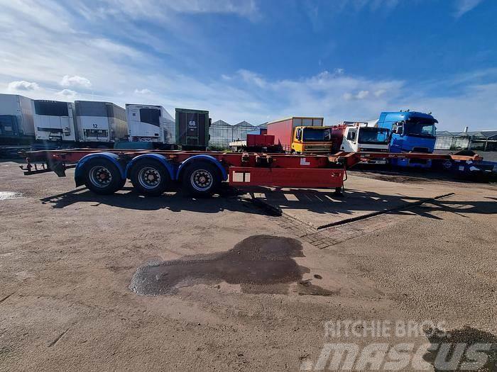  Dennisson 3 AXLE CONTAINER CHASSIS 40 FT 2X20 FT 3 Semi-trailer med containerramme