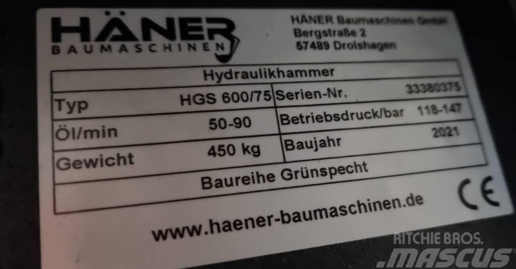  Häner HGS 600/75 Hydraulik / Trykluft hammere