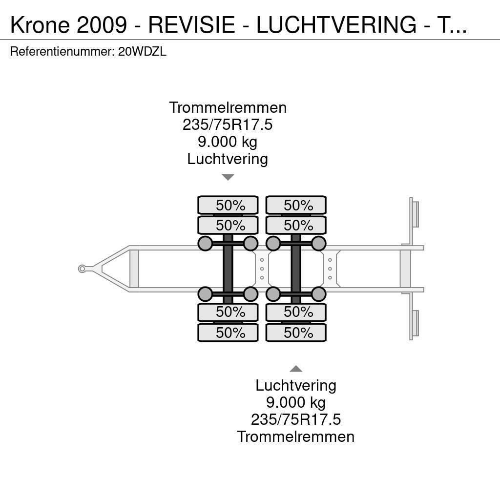 Krone 2009 - REVISIE - LUCHTVERING - TROMMELREM Anhænger til Autotransport