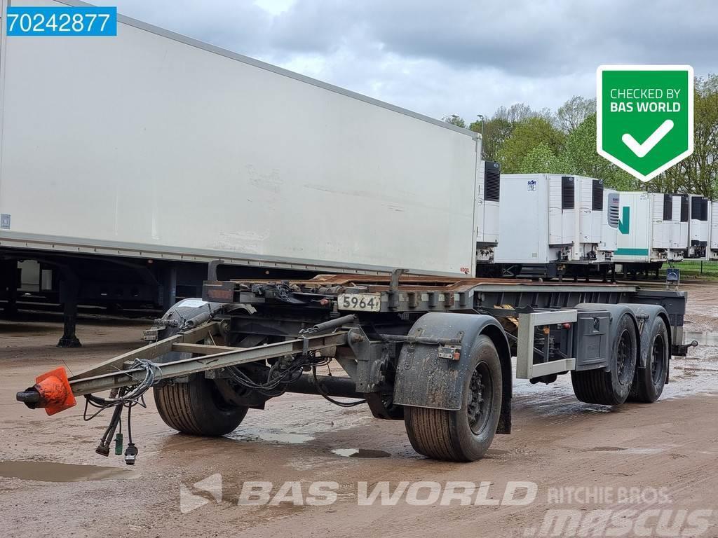 GS Meppel AIC-2700 N 3 axles TUV 02/25 Liftachse Anhænger med containerramme