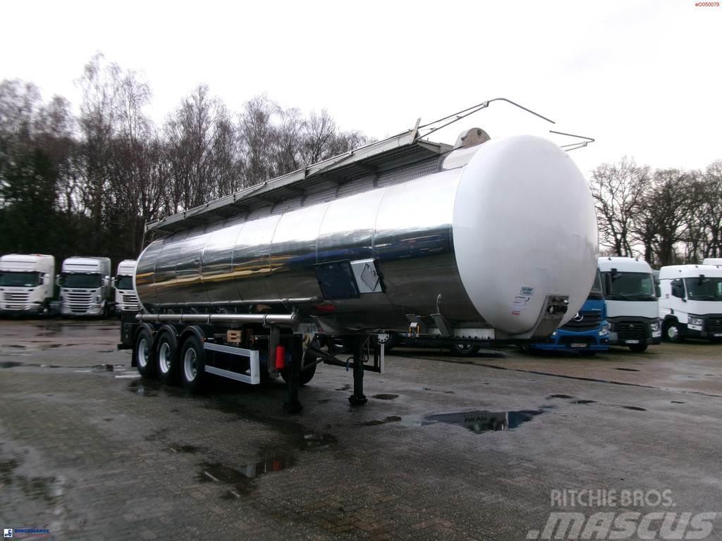 Indox Chemical tank inox L4BH 33.5 m3 / 1 comp Semi-trailer med Tank