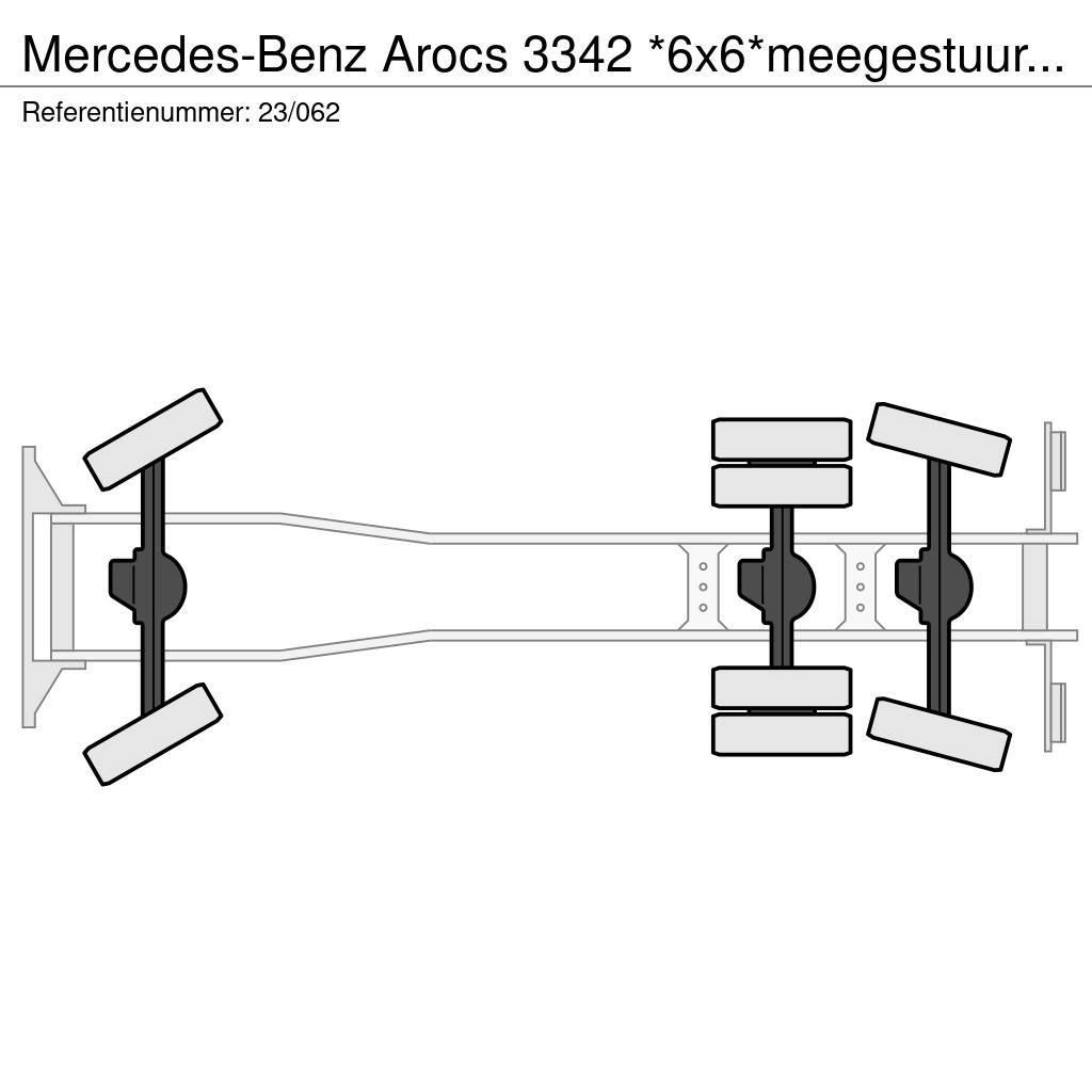 Mercedes-Benz Arocs 3342 *6x6*meegestuurd as*2zijdige kipper*Air Lastbiler med tip