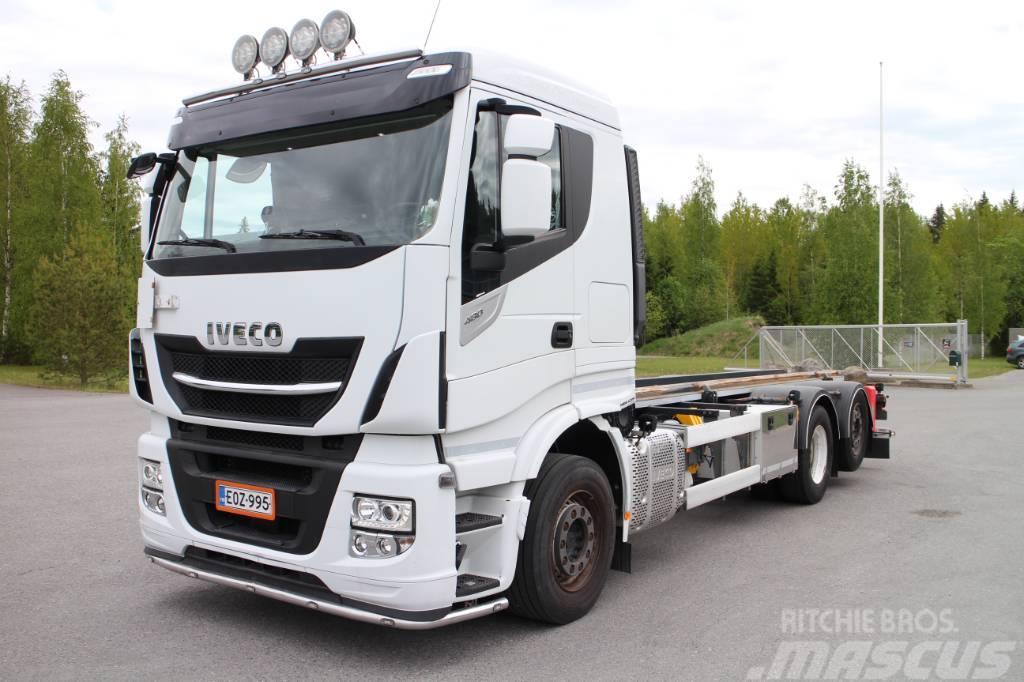 Iveco STRALIS 26 S 48 Lastbiler med containerramme / veksellad