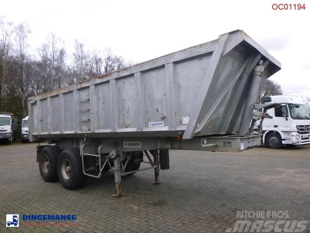 Robuste Kaiser Tipper trailer steel 24 m3 + tarpaulin Semi-trailer med tip