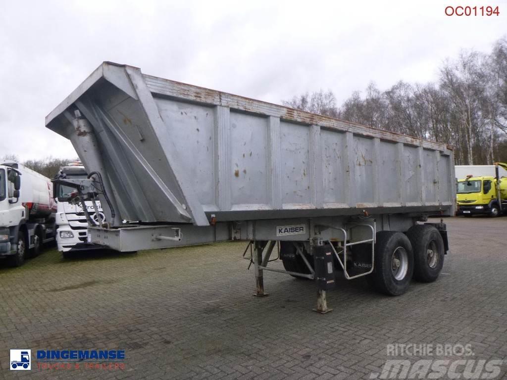 Robuste Kaiser Tipper trailer steel 24 m3 + tarpaulin Semi-trailer med tip
