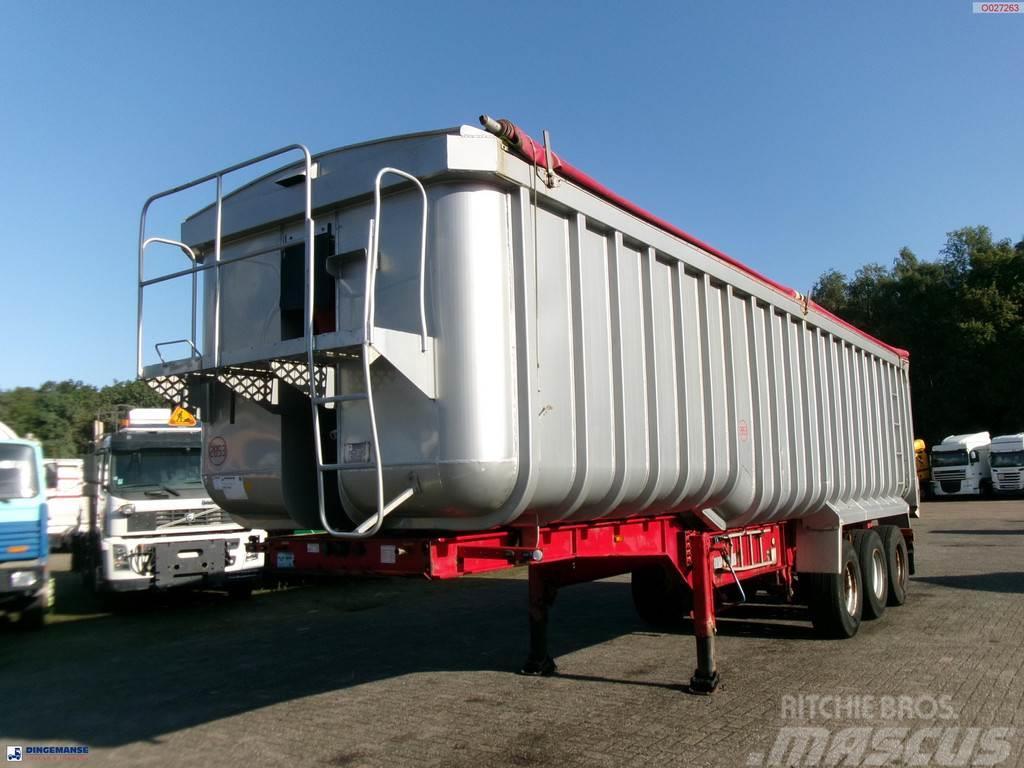 Montracon Tipper trailer alu 50.5 m3 + tarpaulin Semi-trailer med tip