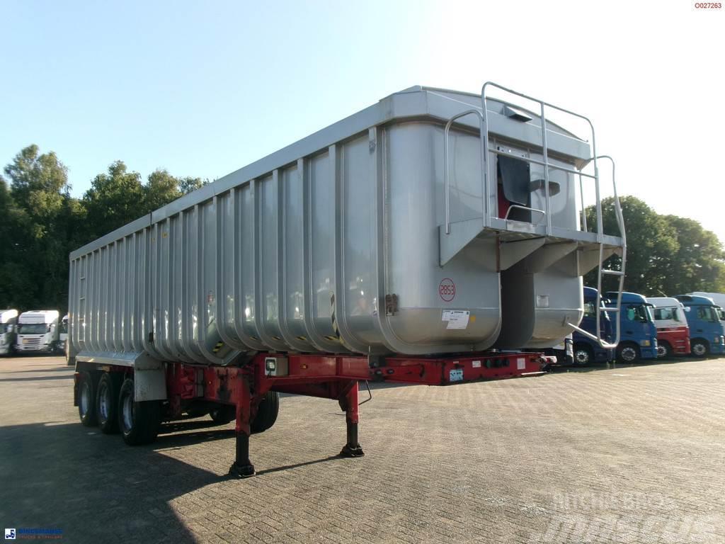 Montracon Tipper trailer alu 50.5 m3 + tarpaulin Semi-trailer med tip