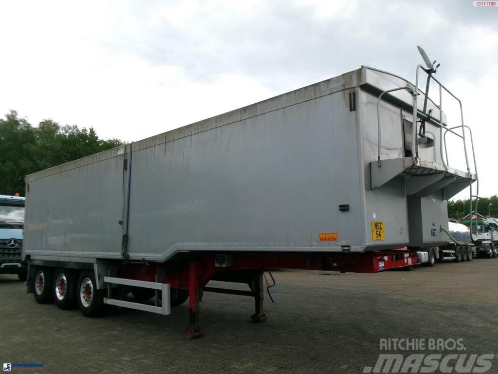 Wilcox Tipper trailer alu 52 m3 + tarpaulin Semi-trailer med tip