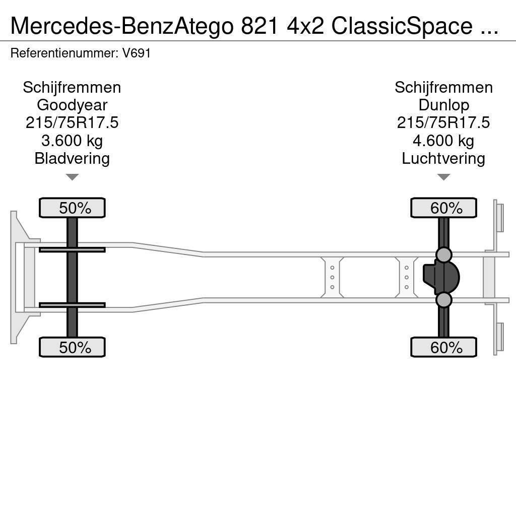 Mercedes-Benz Atego 821 4x2 ClassicSpace Euro6 - GeslotenBak 6.0 Fast kasse