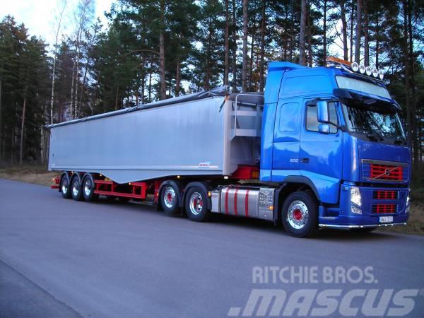 Benalu Aluberry 13,5m VIKT 8 TON  TIPPTRAILER  med dörrar Semi-trailer med tip