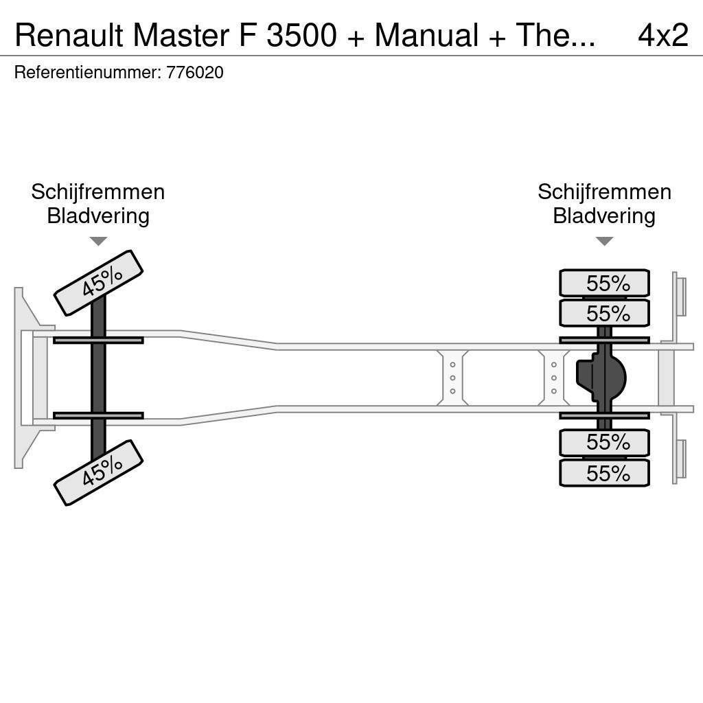 Renault Master F 3500 + Manual + Thermoking Kølelastbiler