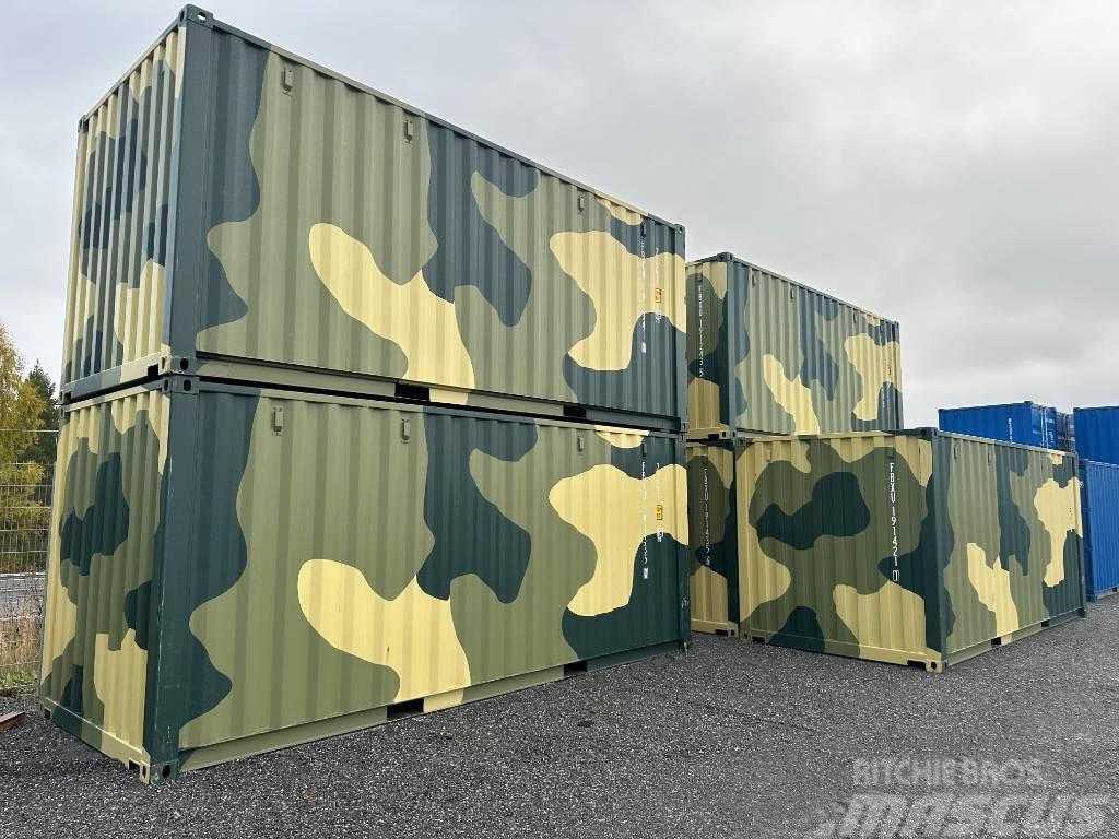  Sjöfartscontainer nya 20fots Camouflage Container Shipping-containere