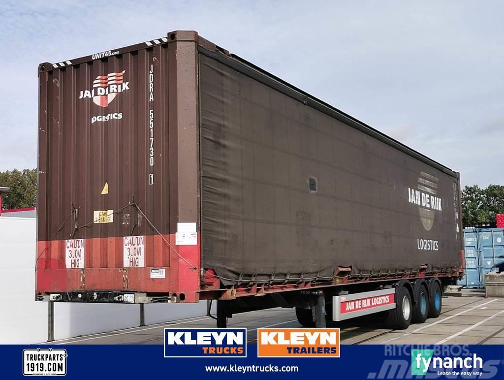  Hertoghs LPRS24 curtain container Semi-trailer med containerramme