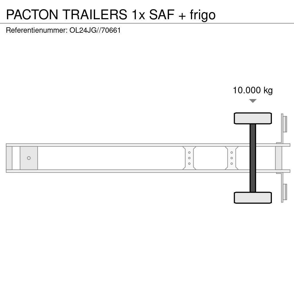 Pacton TRAILERS 1x SAF + frigo Semi-trailer med Kølefunktion