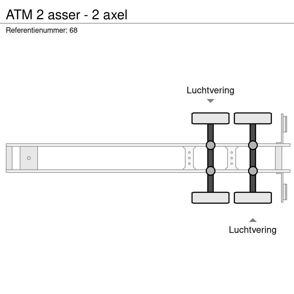 ATM 2 asser - 2 axel Semi-trailer med tip