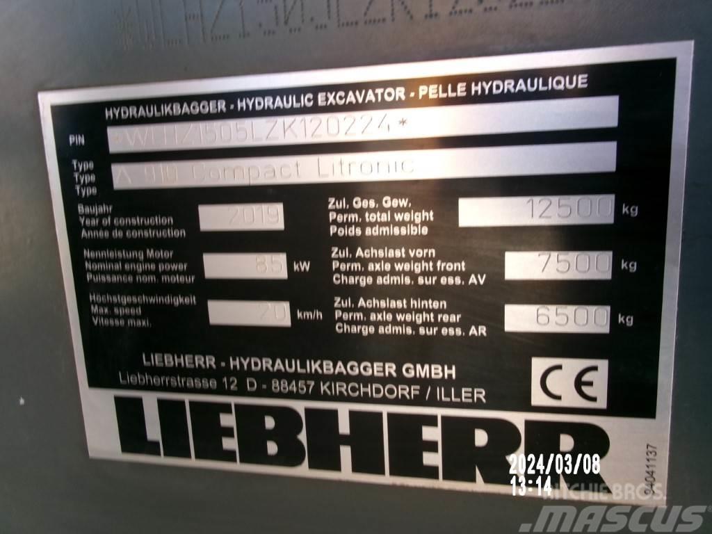 Liebherr A 910 Compact Litronic Gravemaskiner på hjul