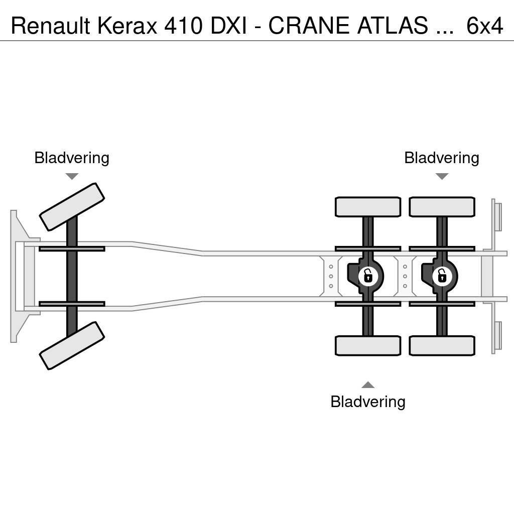 Renault Kerax 410 DXI - CRANE ATLAS 16T/M - 2 WAY TIPPER 6 Lastbiler med tip