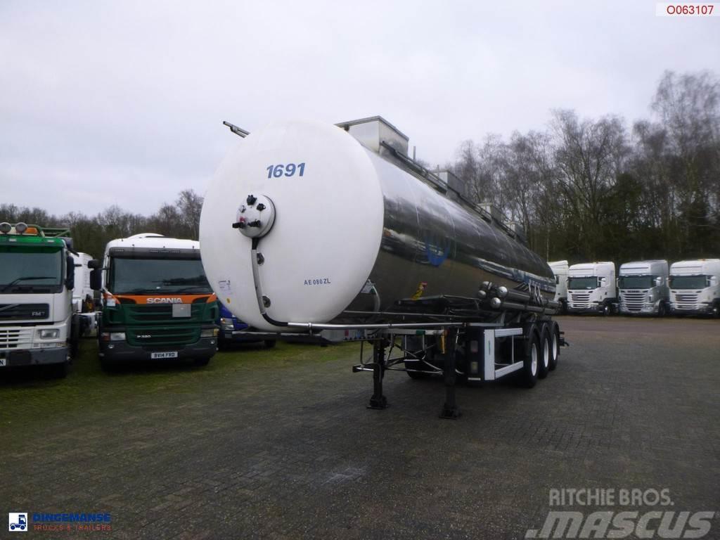 Maisonneuve Chemical tank inox L4BH 29.8 m3 /  1 comp Semi-trailer med Tank