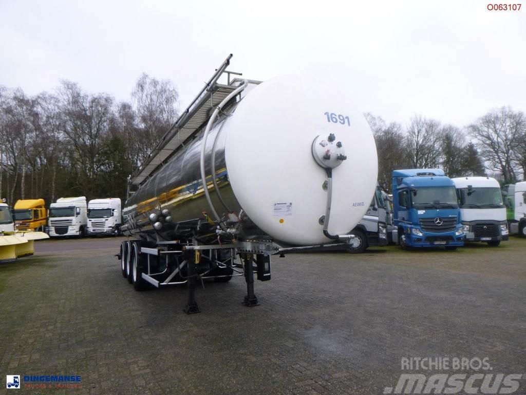 Maisonneuve Chemical tank inox L4BH 29.8 m3 /  1 comp Semi-trailer med Tank
