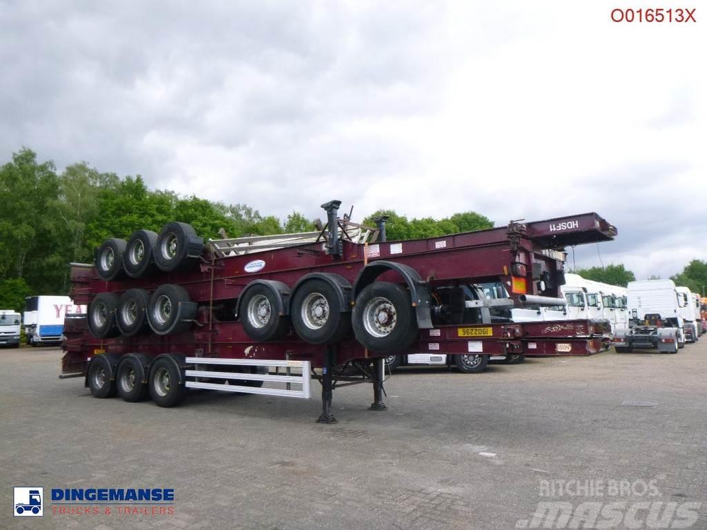 Dennison Stack - 4 x container trailer 40 ft Semi-trailer med containerramme