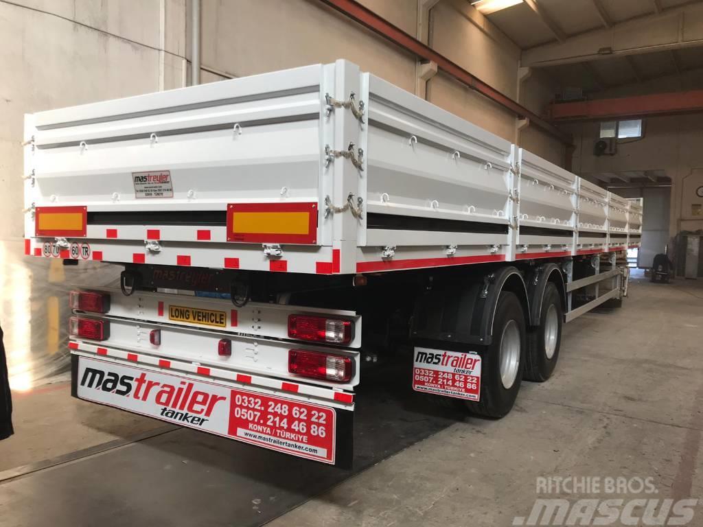 MAS TRAILER TANKER NEW MODEL 3 AXLE CONTAINER CARRIER Semi-trailer med lad/flatbed