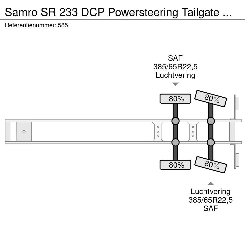 Samro SR 233 DCP Powersteering Tailgate NL Trailer! Semi-trailer med fast kasse