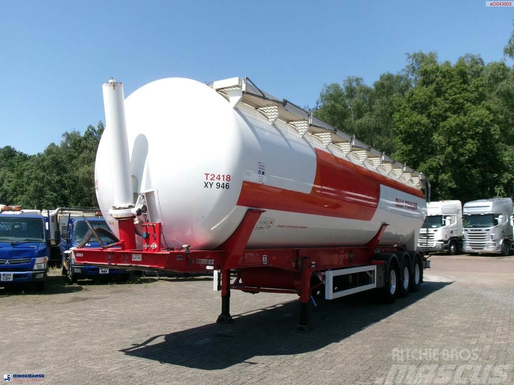 Feldbinder Powder tank alu 60 m3 (tipping) Semi-trailer med tip