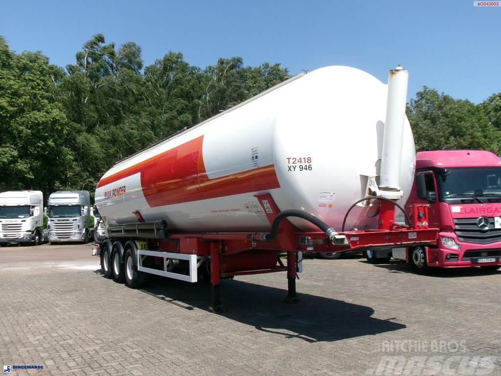 Feldbinder Powder tank alu 60 m3 (tipping) Semi-trailer med tip