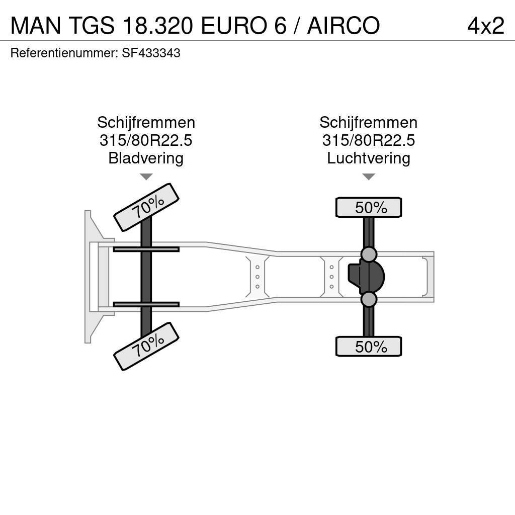 MAN TGS 18.320 EURO 6 / AIRCO Trækkere