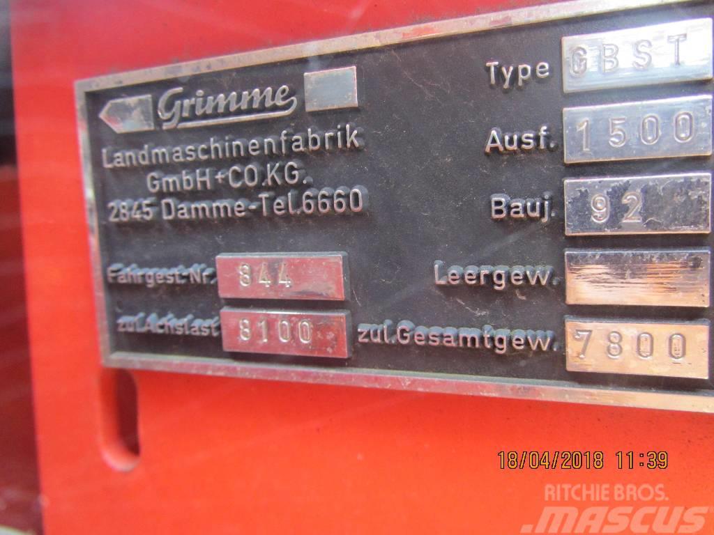 Grimme GBST 1500 Kartoffeloptagere