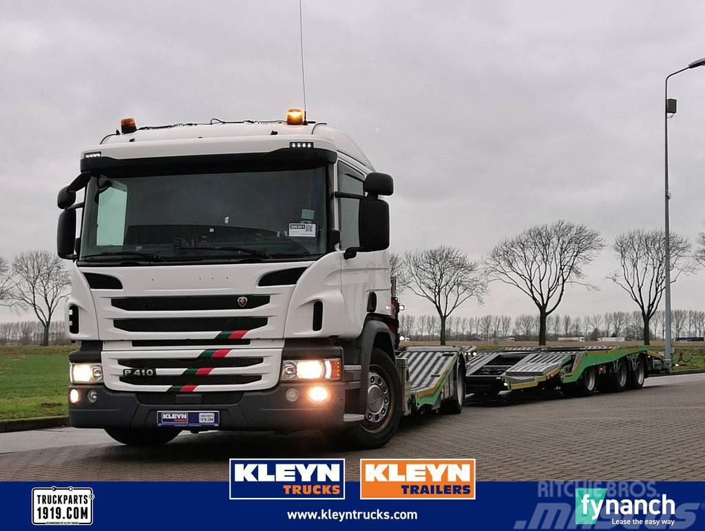 Scania P410 truck transporter Autotransportere / Knæklad