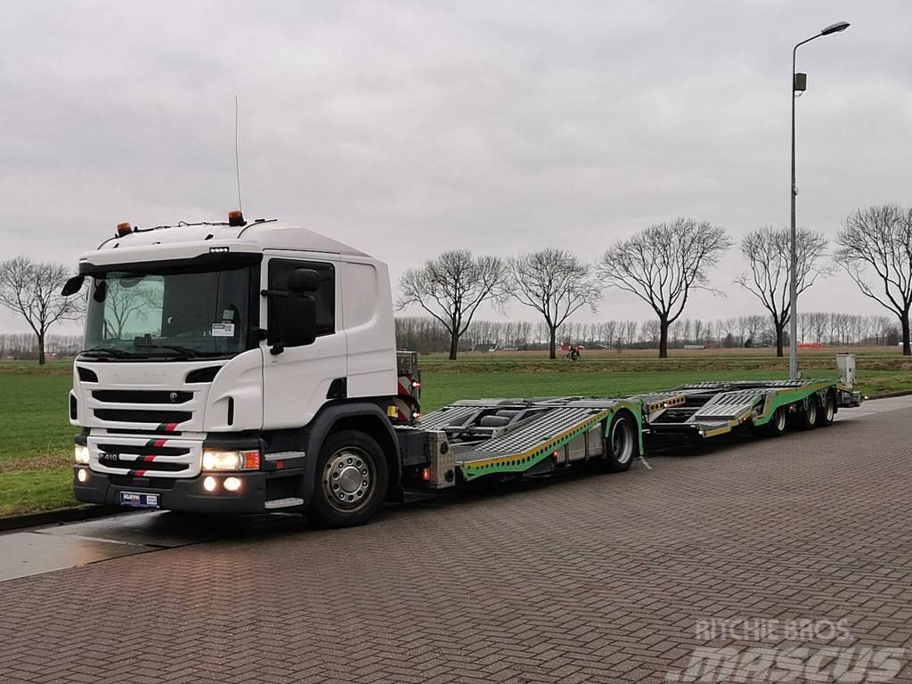 Scania P410 truck transporter Autotransportere / Knæklad