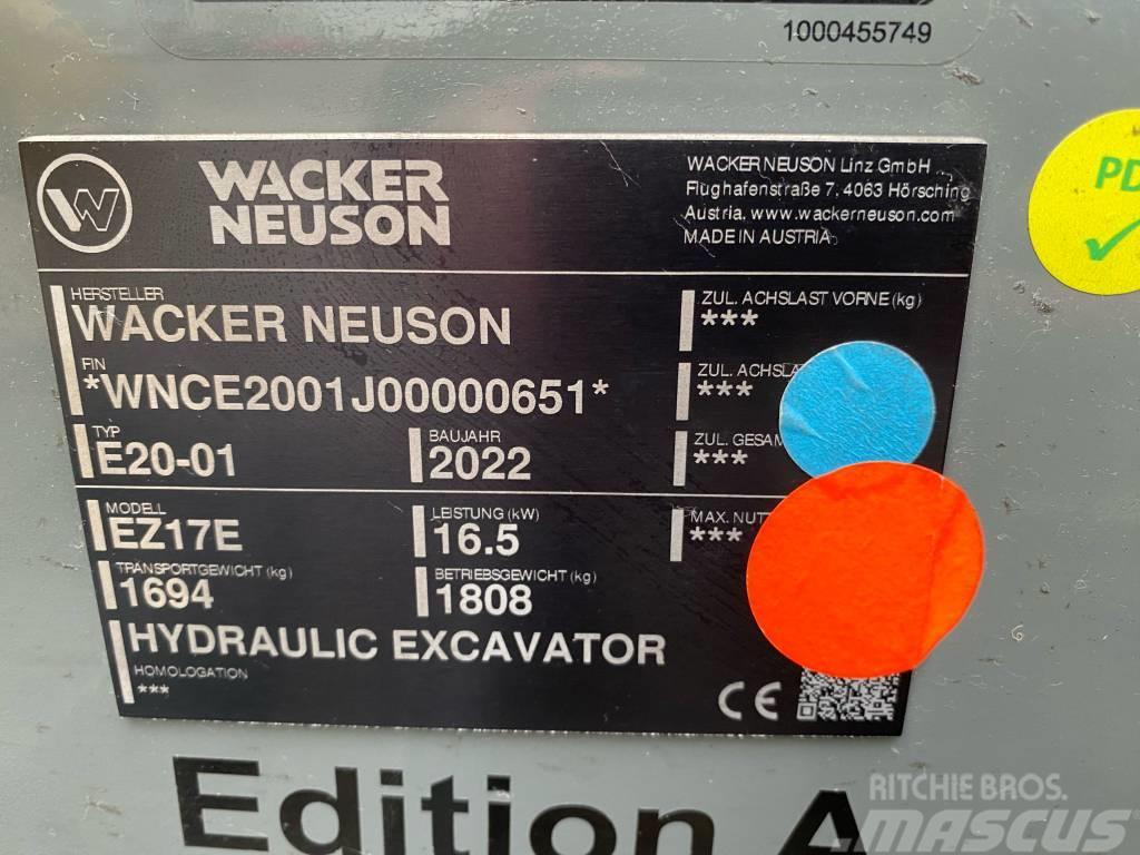 Wacker Neuson EZ17e Gravemaskiner på larvebånd