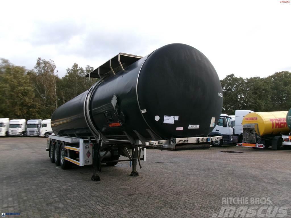 Crossland Bitumen tank inox 33 m3 / 1 comp + ADR L4BN Semi-trailer med Tank