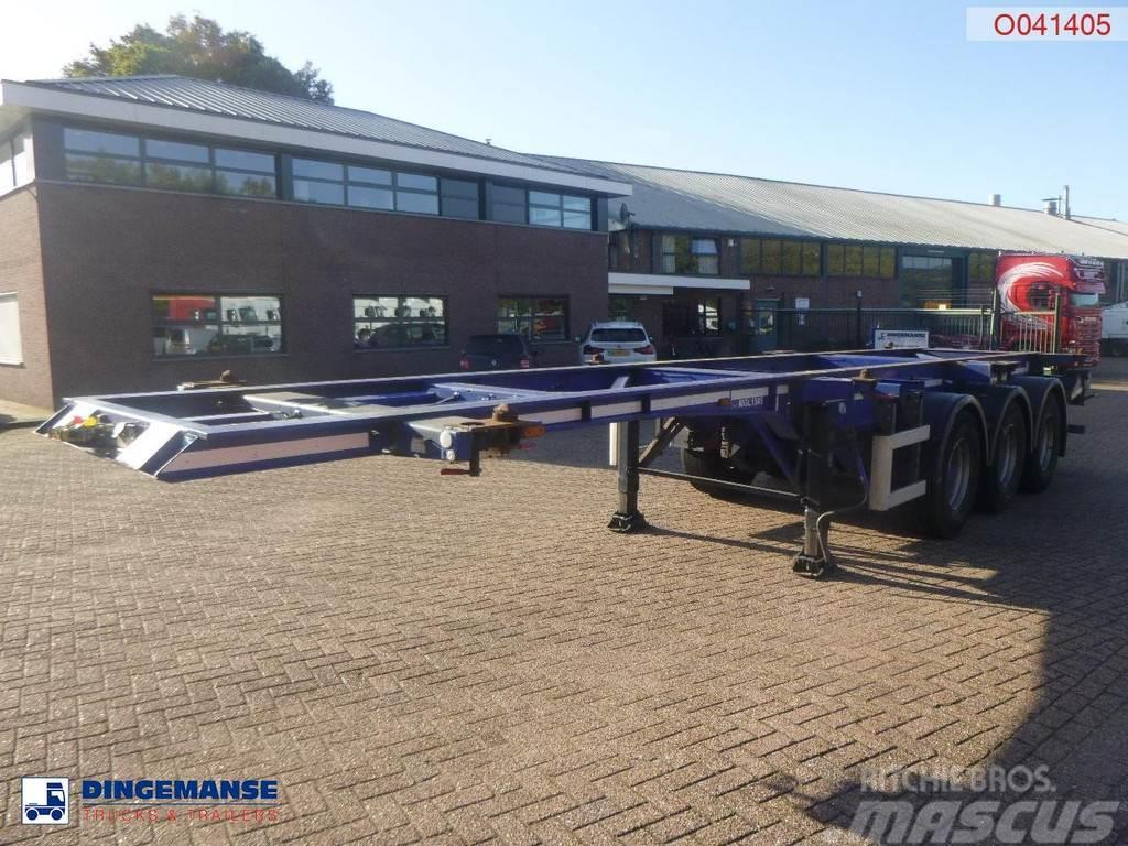 Dennison 3-axle container trailer 20-30-40-45 ft Semi-trailer med containerramme