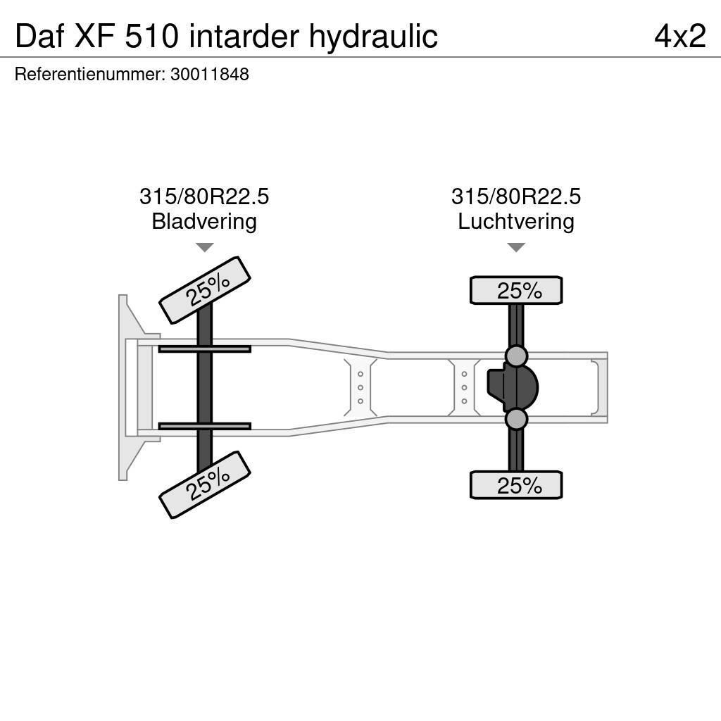 DAF XF 510 intarder hydraulic Trækkere
