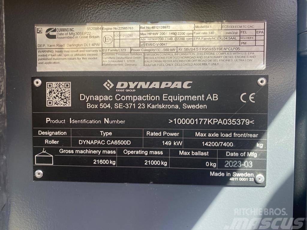 Dynapac CA 6500 D Enkelt tromle
