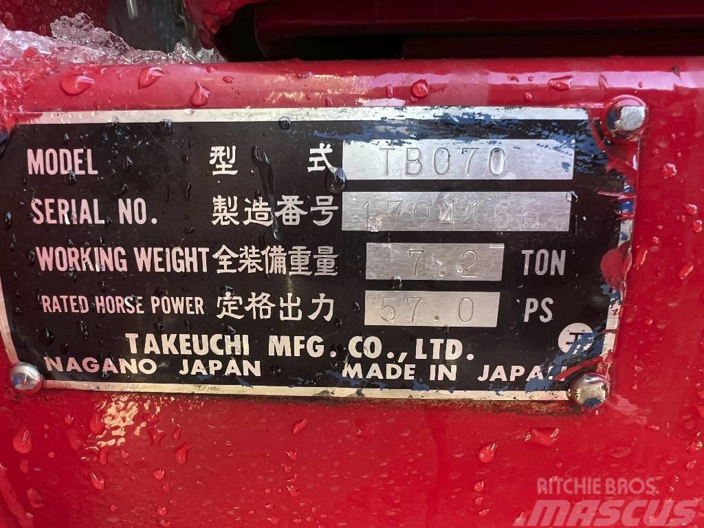 Takeuchi TB 070*+3xSchaufeln*7200 kg Minigravemaskiner
