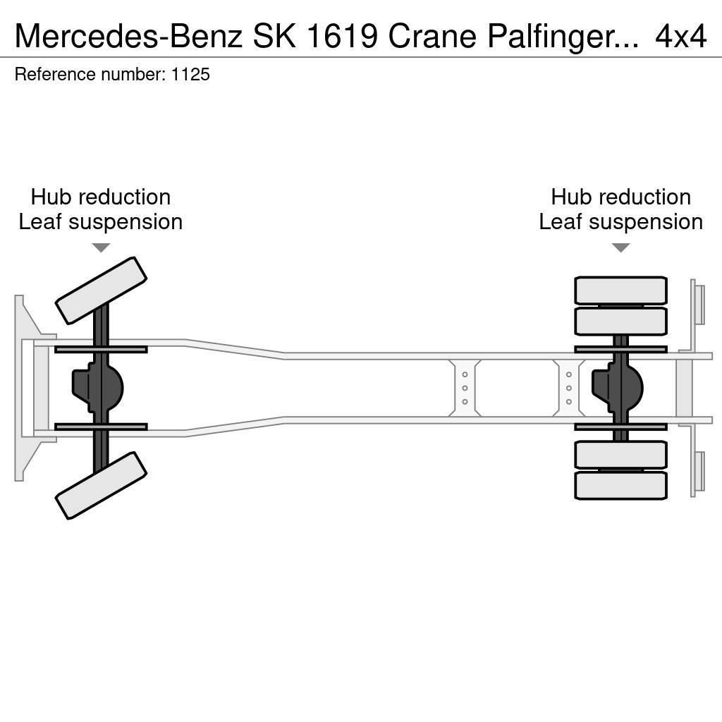 Mercedes-Benz SK 1619 Crane Palfinger PK17000LA Winch 4x4 V6 Big Kraner til alt terræn