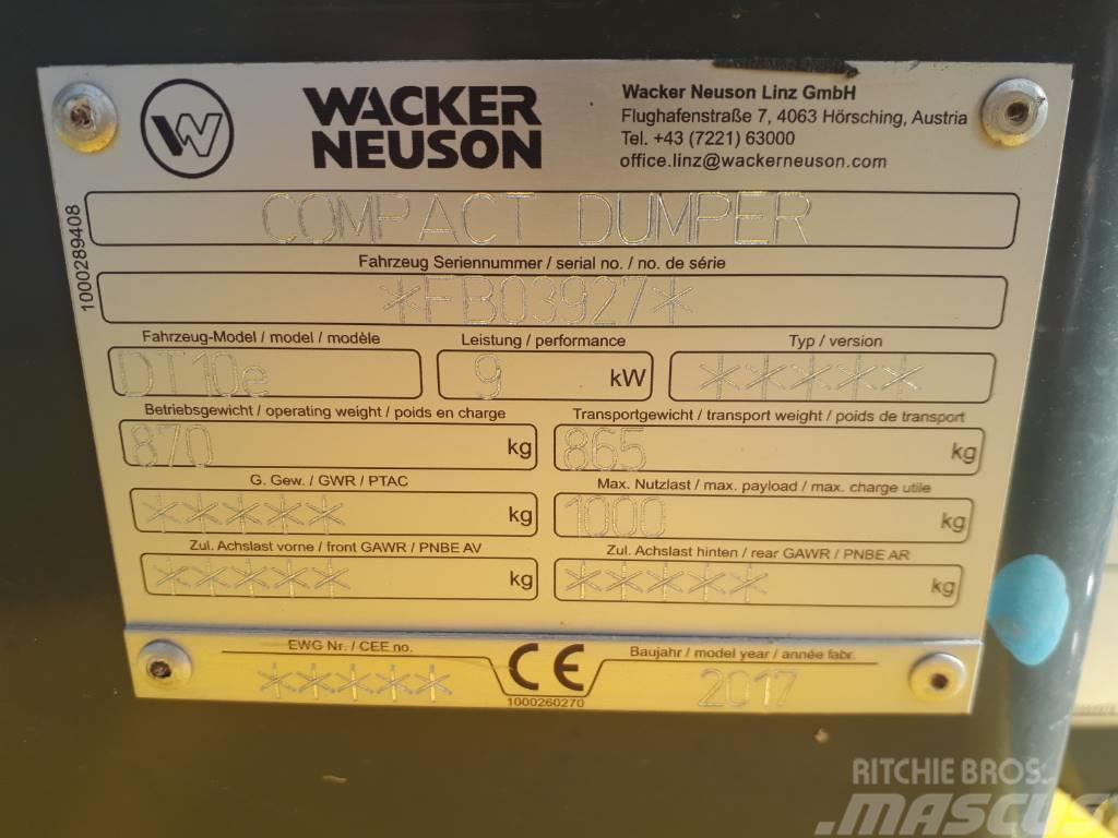Wacker Neuson DT10e Bælte-tipvogn