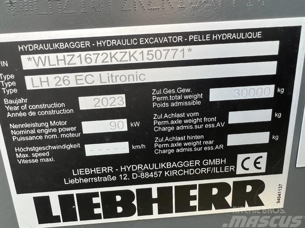 Liebherr LH26 EC Gravemaskiner på larvebånd