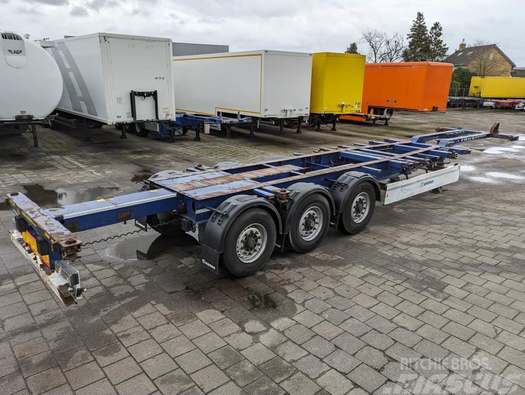 Krone SD 3-Assen BPW -ContainerChassis - Achterschuiver Semi-trailer med containerramme