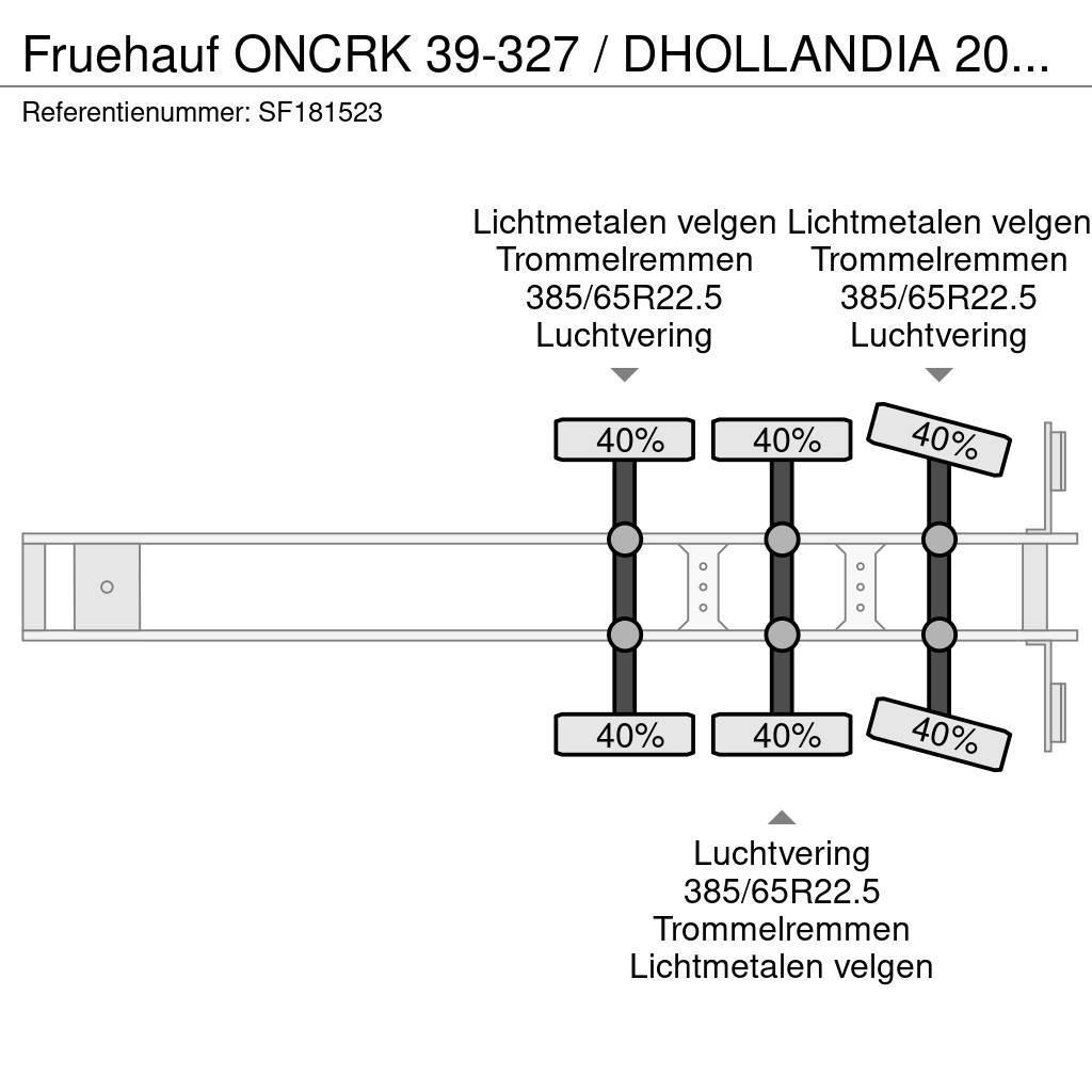 Fruehauf ONCRK 39-327 / DHOLLANDIA 2000kg Semi-trailer med fast kasse
