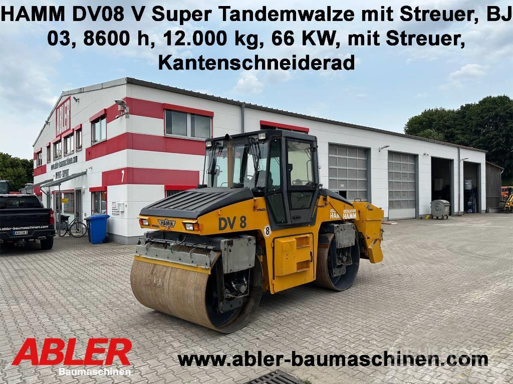 Hamm DV 8 V Super Tandemwalze mit Streuer Tvilling tromle
