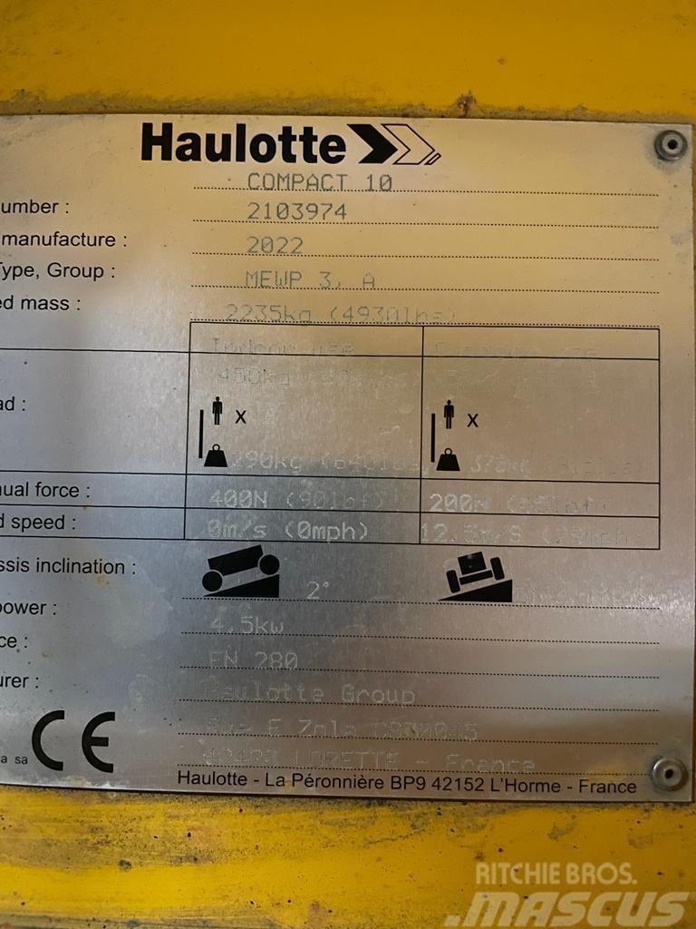 Haulotte Compact 10 Saxlifte