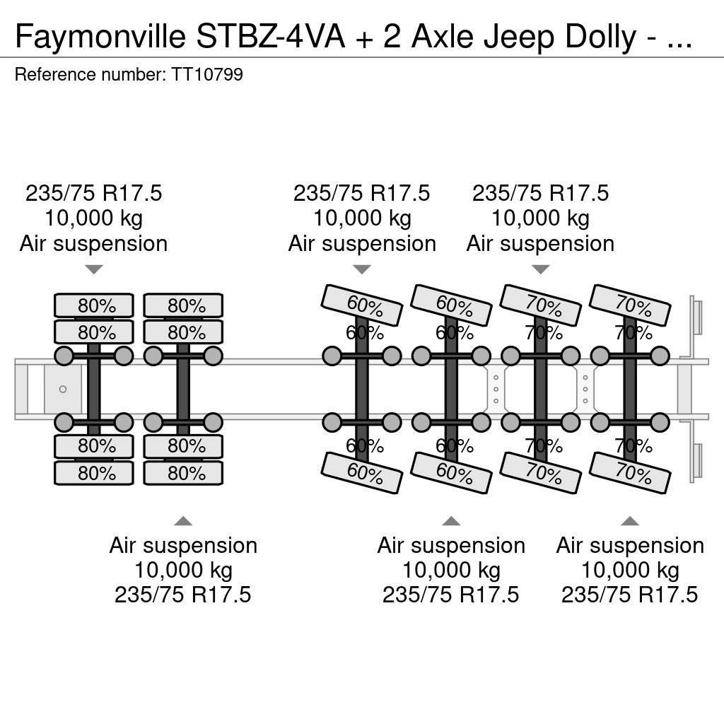 Faymonville STBZ-4VA + 2 Axle Jeep Dolly - 100 Ton GCW 5.0 Mtr Semi-trailer blokvogn