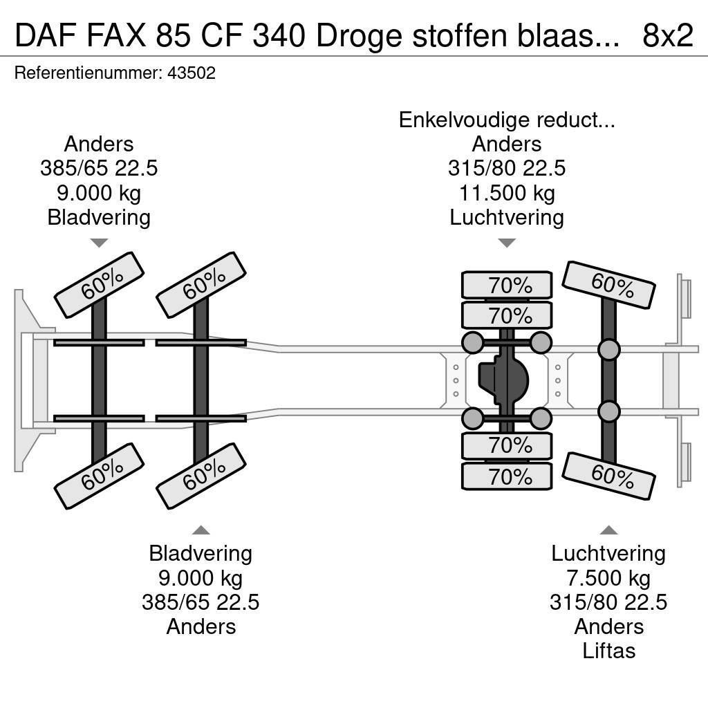 DAF FAX 85 CF 340 Droge stoffen blaas installatie Just Slamsuger